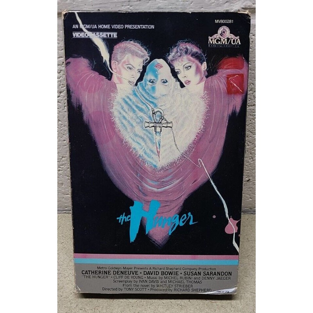 The Hunger VHS Big Box 1983 RARE Vintage Cult Classic MGM Home David Bowie